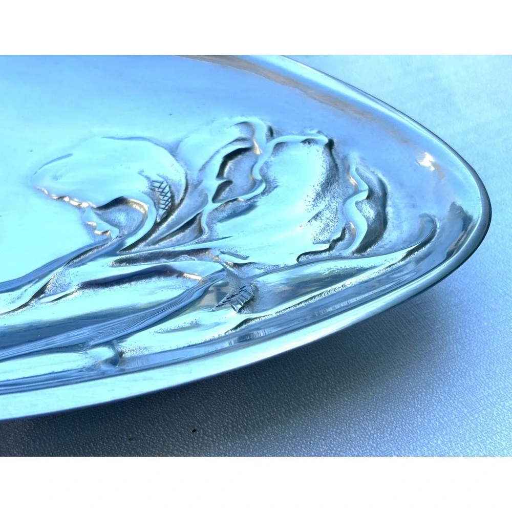 Lenox Aluminum‎ Holloware Butterfly Meadow Serving Bread Tray Platter Serveware